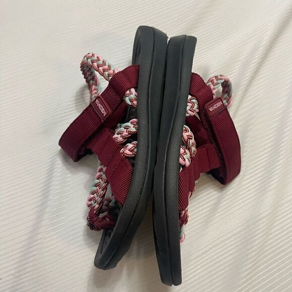 Megnya Sandals Woven Straps Open Toe Pull On Shoes Comfort Womens Size 38 US 8 - Picture 8 of 9